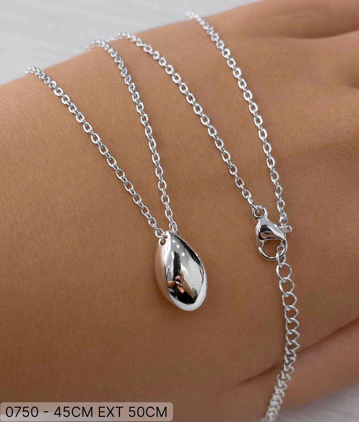 00 CO 00750 X45CM EXT 50CM GOTA ACERO BLANCO