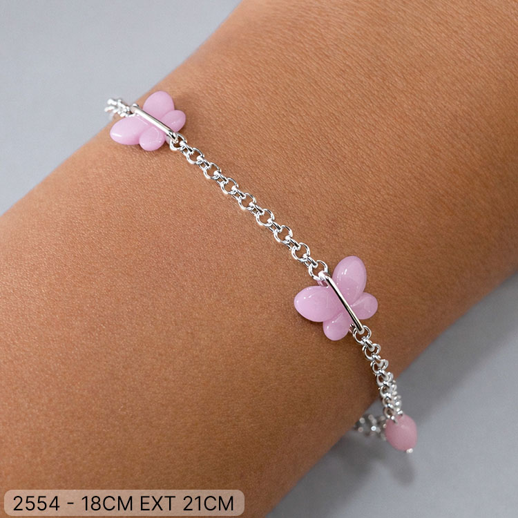 00 PU 02554  X 18CM EXT 21CM MARIPOSA ROSA