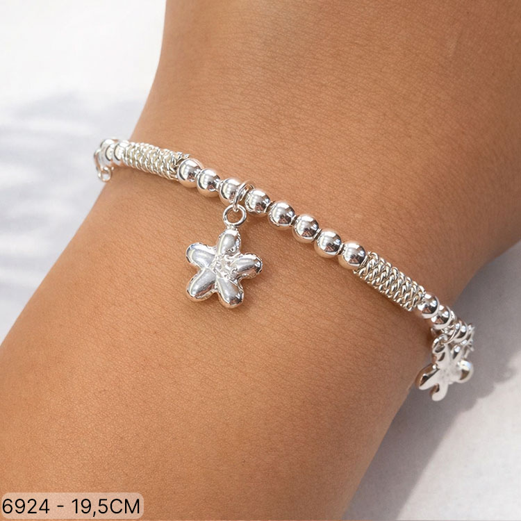 07 PU 06924 X 19,5 CM FLORES BLANCA