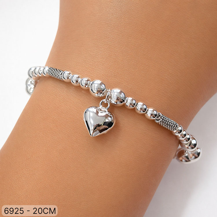 07 PU 06925 X 20 CM CORAZONES BLANCA