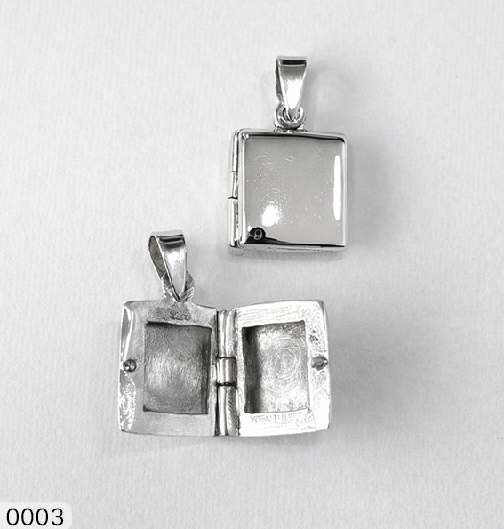 08 RE 00003 1,5 X 1,5CM CUADRADO RELICARIO