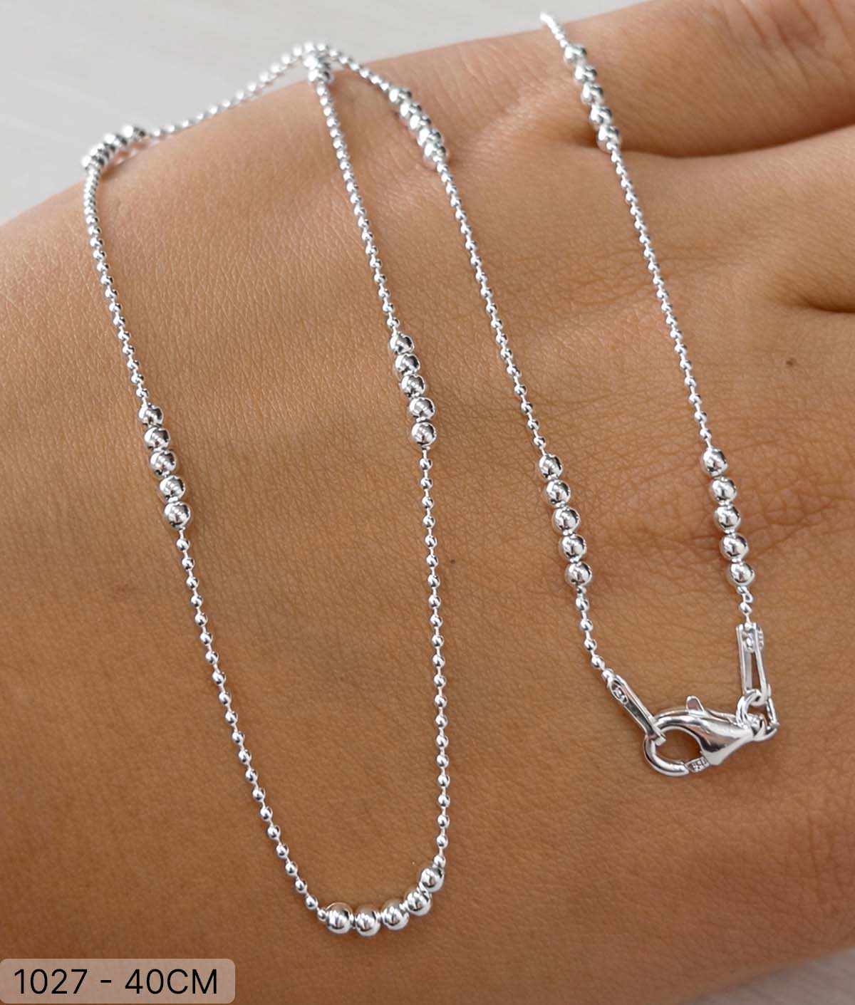 10 CO 01027 X40 CM CADENA BOLITAS