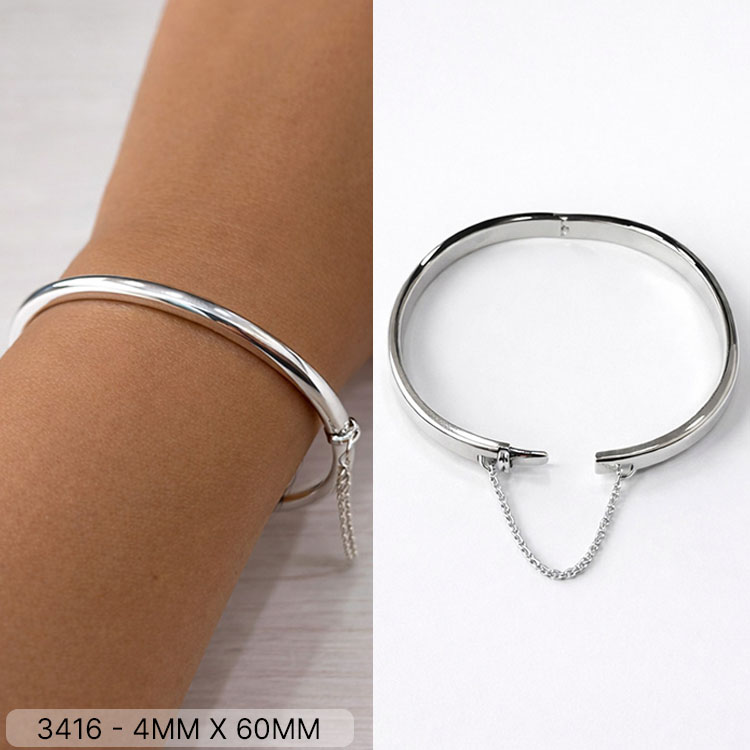 10 ES 03416  4MM X 60MM OVAL C/CADENA DE SEGURIDAD