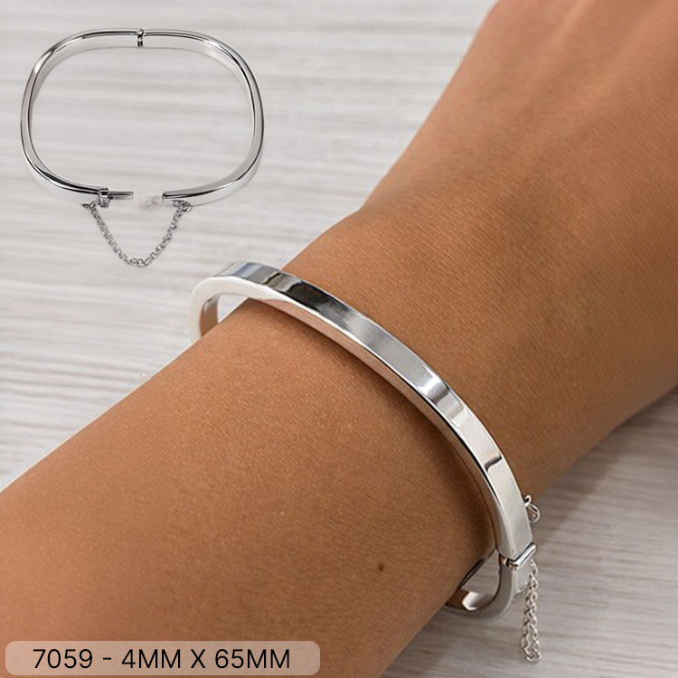 10 ES 07059 4MM X 65MM CUADRADA C/CADENA SEGURIDAD