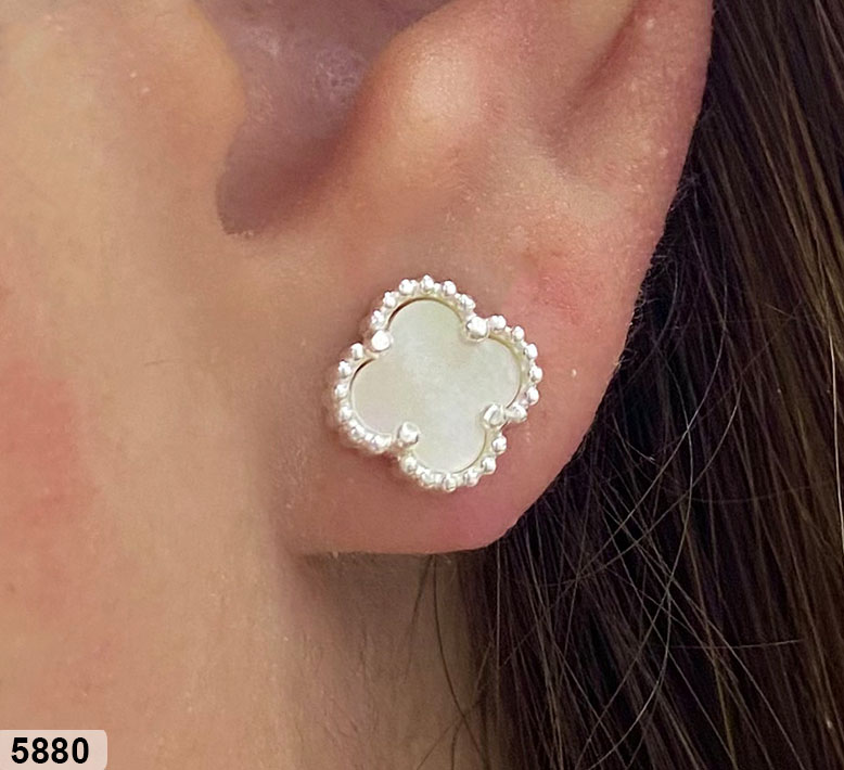11 BR 05880 8MM TREBOL ESTILO VAN CLEEF BL