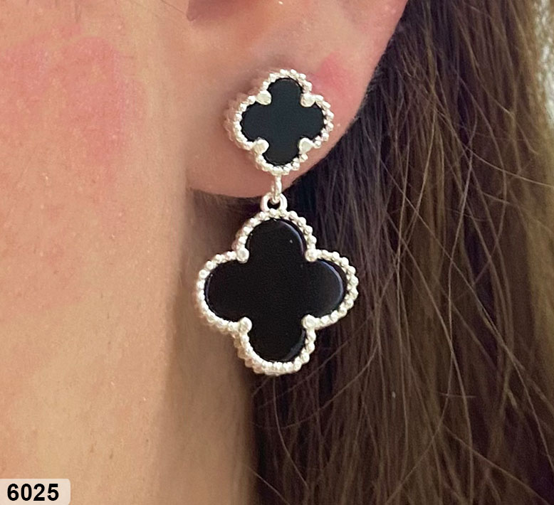 11 BR 06025 TREBOL ESTILO VAN CLEEF NG