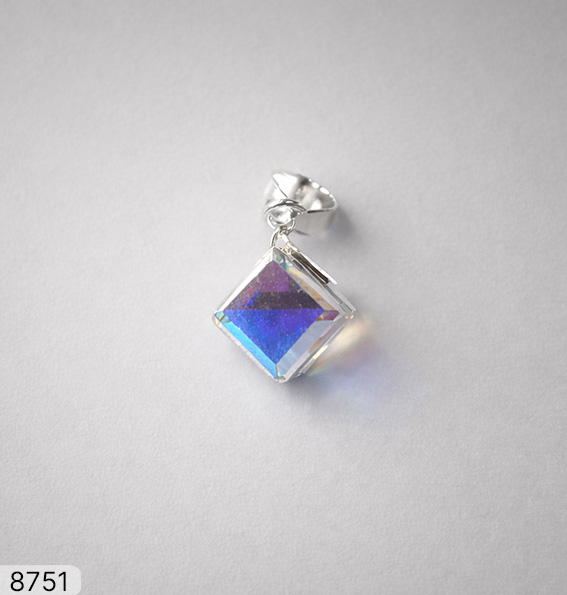 15 PI 08751 CUBO 5MM CRISTAL DE ROCA TORNASOL