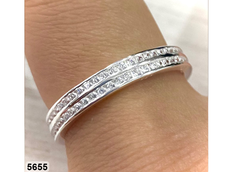 26 AN 05655  DOBLE SIN FIN MICRO PAVE