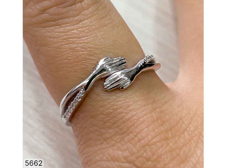 26 AN 05662 MICRO PAVE ABRAZO RODINADO