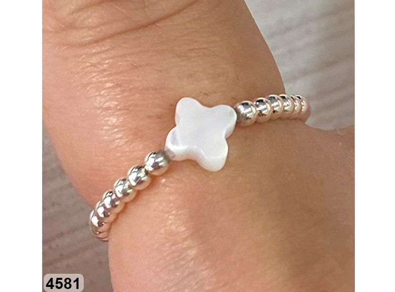 32 AN 04581 TREBOL ESTILO VAN CLEEF ELASTIZADO