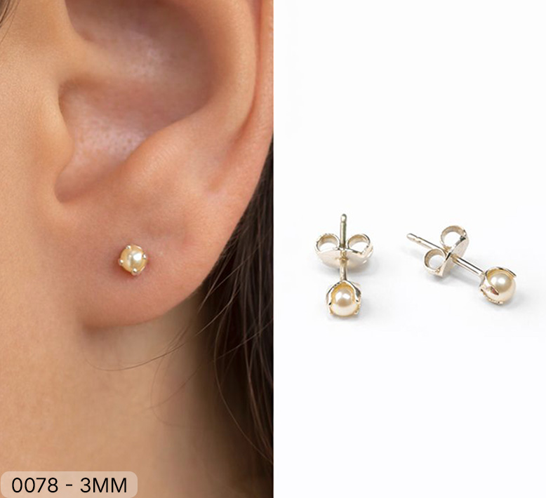 55 BR 00078 PERLA 3MM ENGANZADA