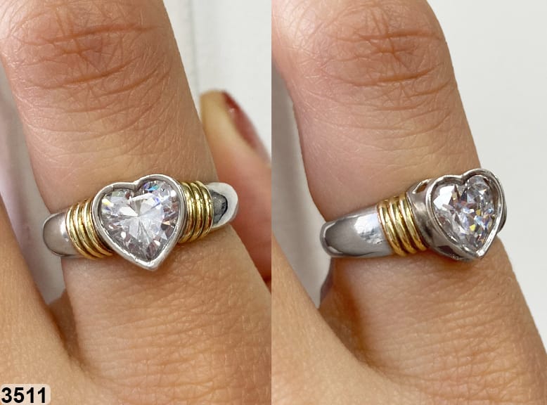 91 AN 03511 BL ANILLO CORAZÓN