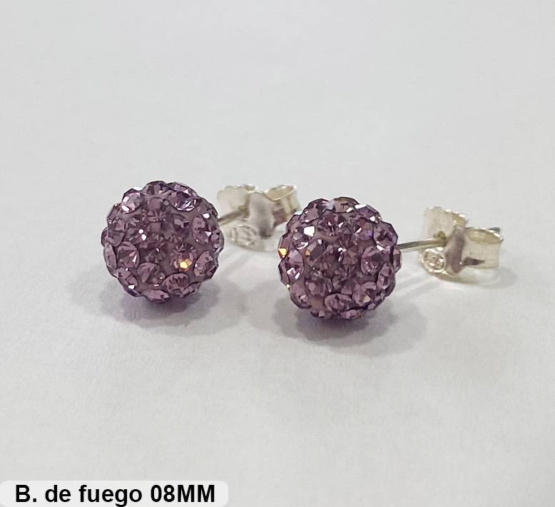 ARO BOLITA DE FUEGO 8MM VIOLETA